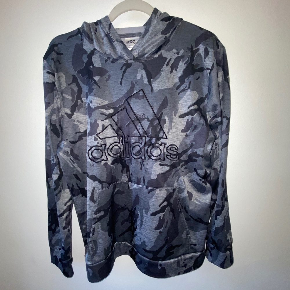 Boys 18/20 Adidas camo pull over new condition - Picture 1 of 5